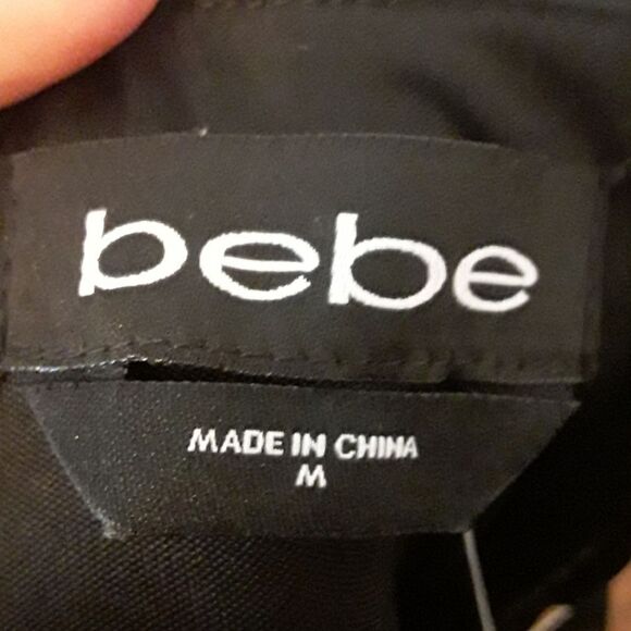 Bebe Black Floral Fit & Flare Dress - Picture 8 of 12